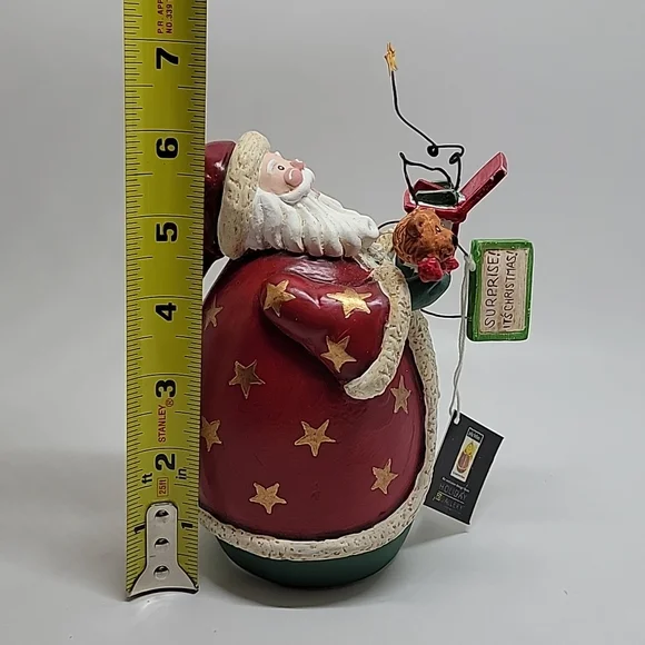 New Christmas Santa Folk Art Figurine - Picture 8 of 13